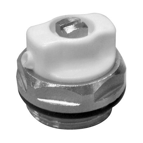 Thermador – Bouchon purgeur 1/2" (15/21) à bec orientable pour radiateur acier – Filetage plomberie – Pour radiateurs en acier
