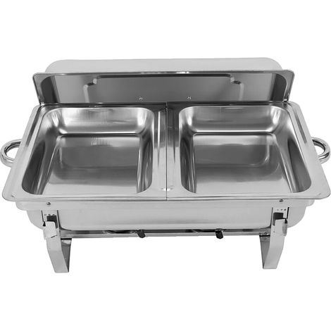 Servierschale, Edelstahl, 7,5 l Fassungsvermögen, Silber (1/2)