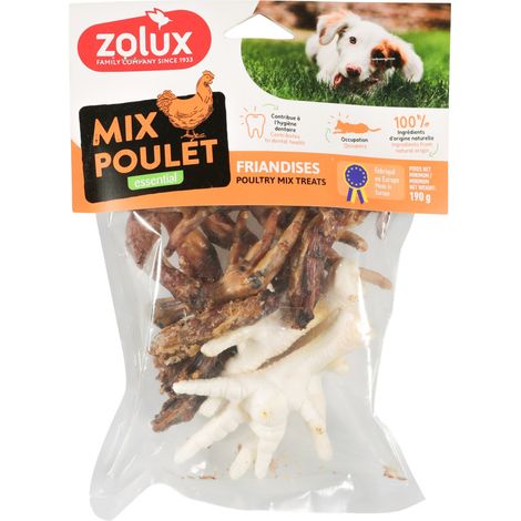 Friandises naturelles mix au poulet 190 g pour chien - zolux