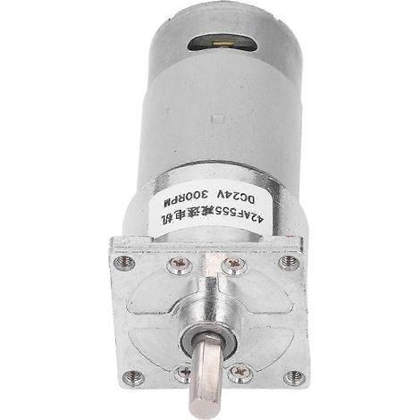 24V Gleichstrom-Getriebemotor mit selbsthemmendem Schneckengetriebe, zentraler Welle, CW CCW, 42F555, 300 U/min, Drehzahlreduzierer. (1/5)