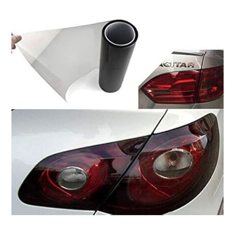 Waterproof Car Headlight Film Tint Film for Car Headlight 200x30cm Light Black