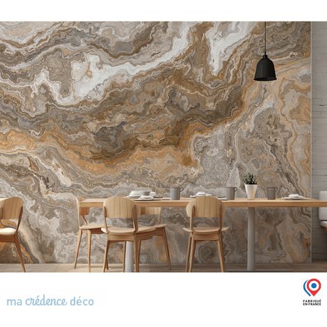 Papier peint : Marbre de Malesco - Intissé - L.200 x H.280 cm - Vert émeraude (1/3)