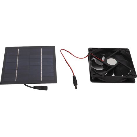 Ventilateur Solaire 10W Panneau Exterieur Impermeable pour Caravane Bateau Serre Poulailler Maison Animal (1/5)