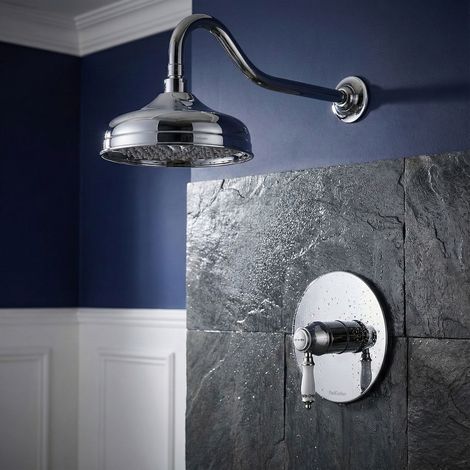PaulGurkes Ensemble de Douche Retro Encastré avec Douche Pluie Complète