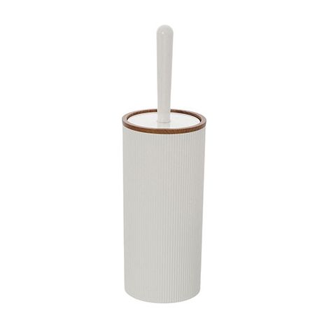 Porta scopino bagno in plastica bianca design moderno Linea London Feridras