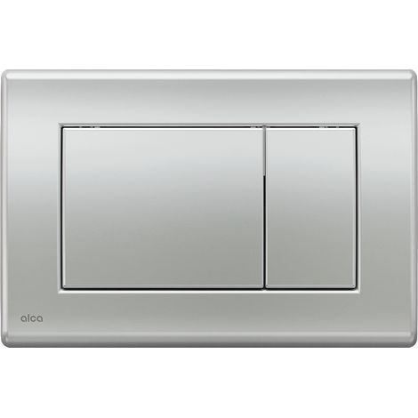 Alca Komfort, Auslöseschild, Doppeltaste, Chrom matt (M272) (1/3)