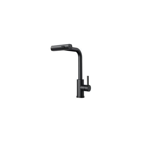 Robinet extractible de cuisine en acier inoxydable Cascade d’eau chaude et froide évier robinet d’évier (1/3)