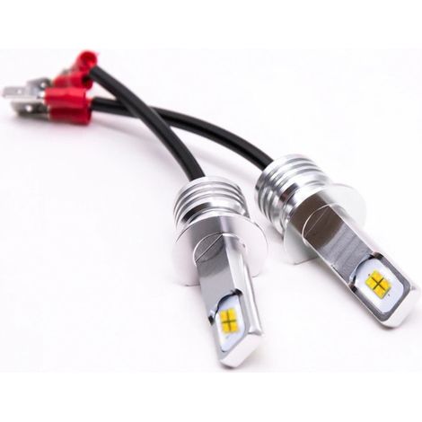 Set mit 2 LED-Scheinwerferlampen H1, 12–24 V, Weiß, 6000 K