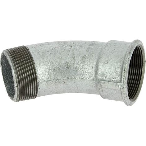 Courbe 45° fonte galva Mâle Femelle 2"