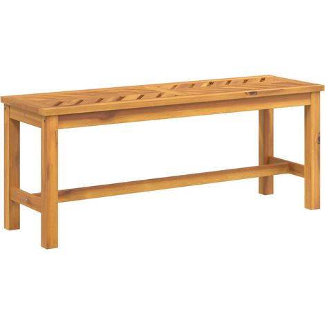 Panca da giardino per esterni mobili da giardino terrazza 110 x 35 x 45 cm legno massello di acacia 020011172