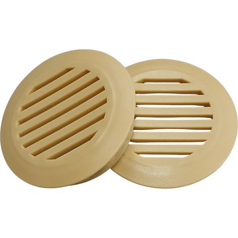 Rejilla de ventilación para armario de muebles fi50 marrón HAYA 10 PIEZAS (1/5)
