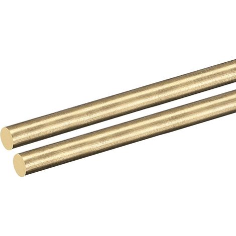 2 Pack 5mm x 300mm Brass Solid Round Rod Tower Bar Stock (1/5)