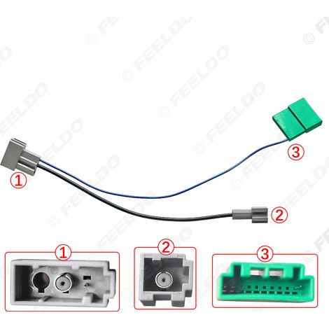 Compatible with Honda 10-pin AUX connector cable, car 10-pin AUX plug cable, adapter cable, conversion cable. (1/5)
