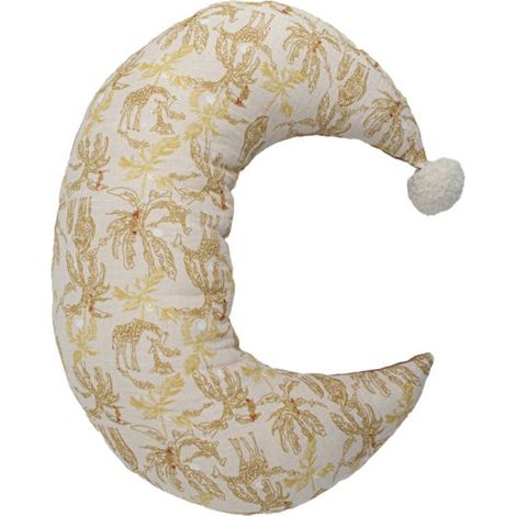 Baby-Kissen Halbmond Beige 30x40 cm