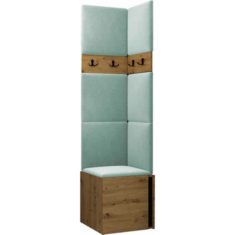 Conjunto para recibidor Pinis XXI, Manila 11, 186x42x46cm, Aglomerado laminado, Tapiz, Colocada, Montada en la pared