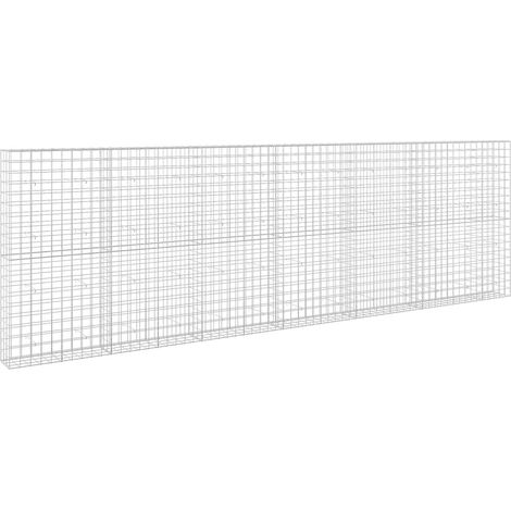 Gabione con Filo da 5 mm e Rete da 10x10 cm 650x30x200 cm vidaXL