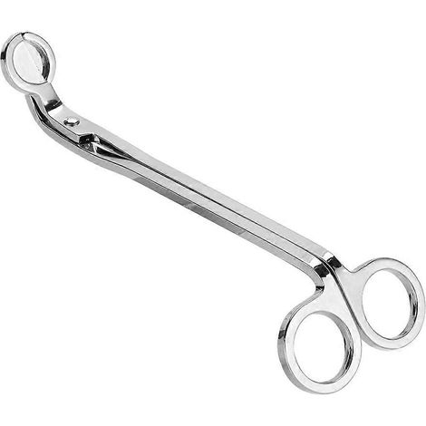 1 pièce Pince à bougie en acier inoxydable plaqué, en forme de cœur, outil de coupe-mèche (argenté) (1/4)