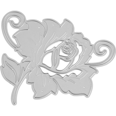 Dies De Découpe En Acier Au Carbone Pour Scrapbooking Et Cartes - Modèle Fleur - Lot De 1 (1/2)