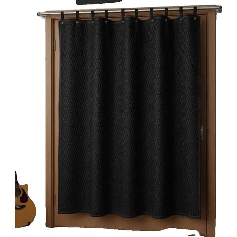 Housse insonorisante, isolation acoustique, tissu en polyester durable, vert armée (1/2)