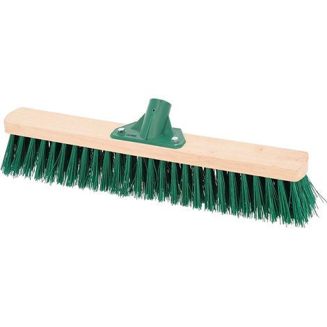 Testa di scopa in fibra dura da 50 cm con telaio in legno - verde scuro - Tendance (1/3)