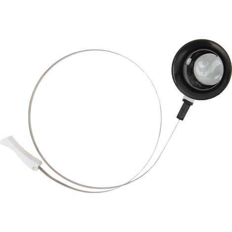 Loupe de réparation de montres pliable à fixation frontale avec anneau en acier inoxydable, grossissement 5x (1/5)