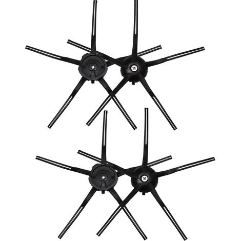 Pour Roborock S7 / T7S / T7S Plus G10 2 paires de brosses latérales noires (1/4)