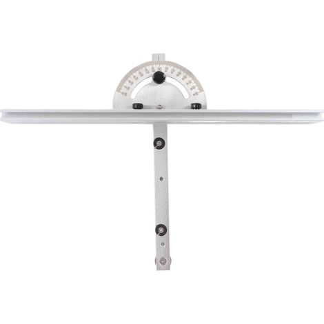 Système de guide d'onglet pour scie à table en alliage d'aluminium, haute précision de biseautage, mécanisme de verrouillage, gabarit d'onglet précis et barre de guidage (1/5)