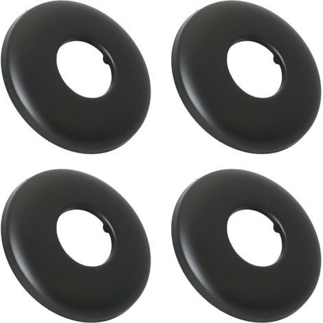 4pcs ( Noir) Rosace Mitigeur Douche Acier Inoxydable Ø 21mm x Ø 63 mm x hauteur 7 mm, Rosace Robinet, Garniture Pour Robinet De Douche Muraux (1/5)