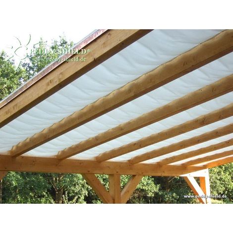Sonnensegel Breite 58 cm - Farbe weiß / 275 cm ohne Laufhaken und Stoppern (1/5)