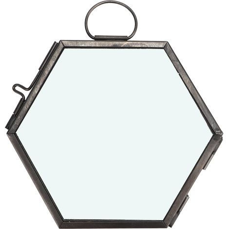 Clip d'Échantillon de Plante Fleur Séchée Cadre Photo en Verre Hexagonal Géométrique Suspendu (1/4)