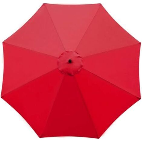 Ersatzbezug für Sonnenschirm, 8 Streben, 3 m, wasserdicht, UV-beständig, Ersatzdach, rot (1/4)