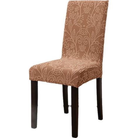 Housse de chaise de bar lavable extensible – Lot de 4 pièces – S'adapte aux tabourets avec dossier (1/5)