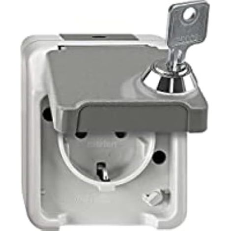 MERTEN MEG2423-8029 GRIS PRISE DE COURANT (1/2)