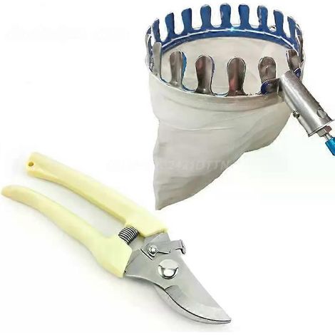 Outils de jardinage tranchants, compacts et pratiques, en acier inoxydable, cueille-fruits portable, robuste et durable. (1/4)