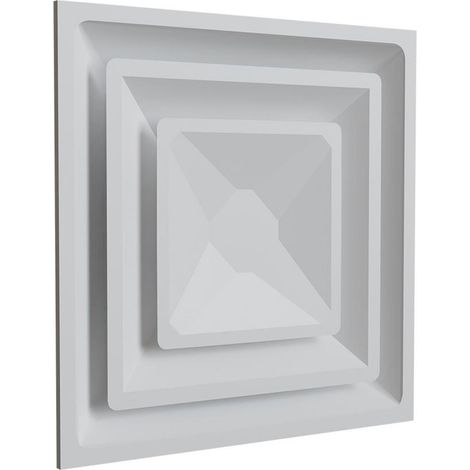 Diffuseur circulaire à déflecteurs carrés ACCESS - Diamètre: 160mm- réf : DICC160 - BAILLINDUSTRIE (1/5)