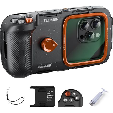 Coque Waterproof pour TéLéphone Portable pour Plongée sous-Marine Coque Etanche