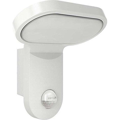 Esylux Lámpara automática moderna blanca de aluminio