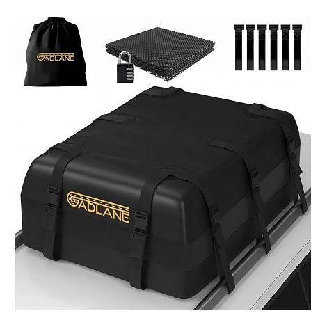 Car Roof Bag 550L Waterproof Black (1/5)