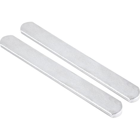2 plaques en acier plaqué pour gilet lesté et protège-tibias ajustables, 25 cm (1/5)