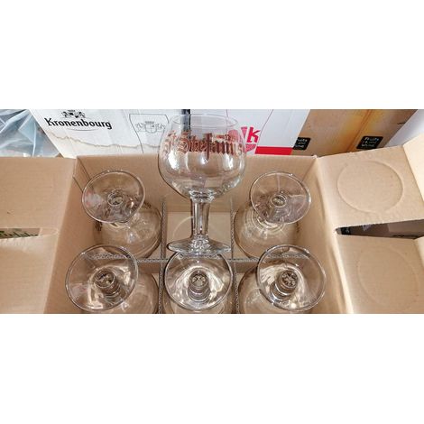 Lot de 6 verres St Stefanus - Verres à bière 25 cl - Très joli modèle