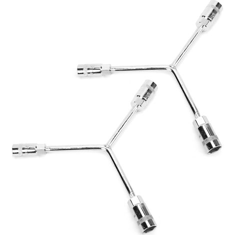 Set aus 2 dreifach Y-förmigen Sechskant-Steckschlüsseln aus Chrom-Vanadium-Stahl, Handwerkzeug für die Kfz-Reparatur (1/5)