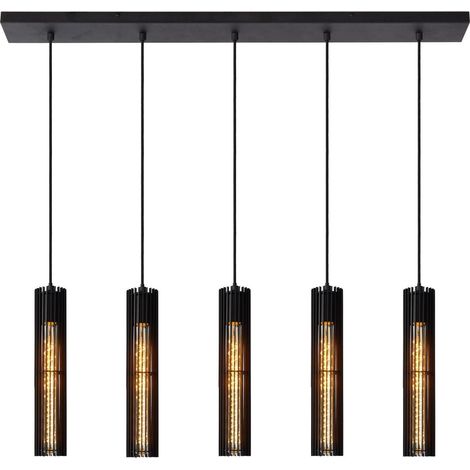 Lampe pendante de conception Lionel Noir à 5 lumières - 73406/05/30 (1/3)