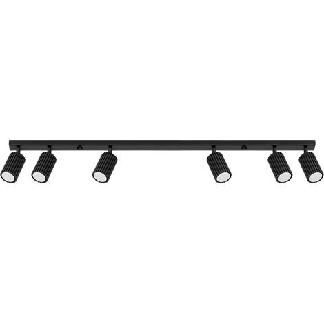 Spot Strahler Aluminium verstellbar Schwarz GU10 länglich Modern (1/5)