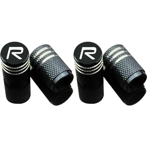 Tapones de válvula para ruedas y neumáticos de estilo deportivo, aptos para Volvo S60, S90, V40, V60, V90, XC60, XC90 y otros modelos (4 piezas/juego).