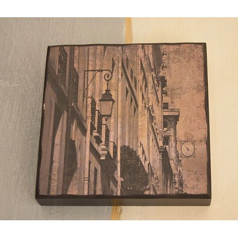 Photo vintage de la vieille place du marché de style provençal (1/4)