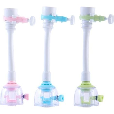 Mitigeur de robinet de cuisine avec aérateur et rotation à 360 degrés, filtre et économiseur d'eau, compatible avec les robinets de cuisine (18 cm). (1/3)
