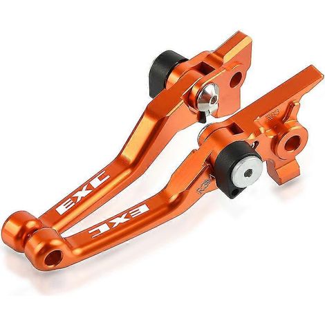 Leviers de frein et d'embrayage pour motos tout-terrain et SUV (modèles EXC 125, 200, 250, 300, 400, 450, 500 et 530) - Modèles 2011 à 2018 (EXC et EXCF 2014-2018). (1/4)