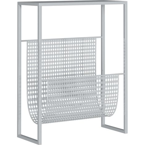 Maison Exclusive - Portariviste Argento 35x15x45 cm in Acciaio