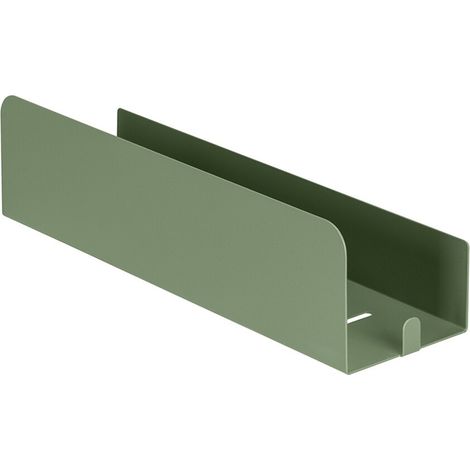Mensola doccia 30 cm verde in acciaio inox senza fori Rea (1/4)
