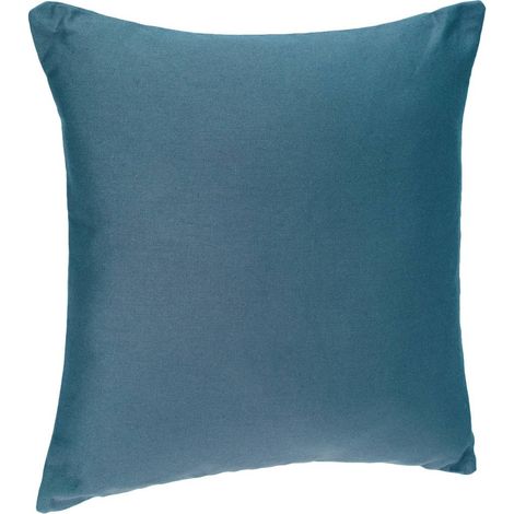 Cuscino sfoderabile in cotone blu anatra anjali 38x38cm - Atmosphera créateur d'intérieur